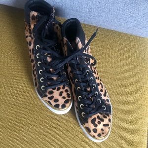 Ted Baker high-too leopard sneakers